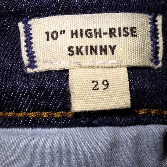 Madewell 10" High Rise Skinny jeans in a 29x29" inseam. They're new without tags - Picture 7 of 10